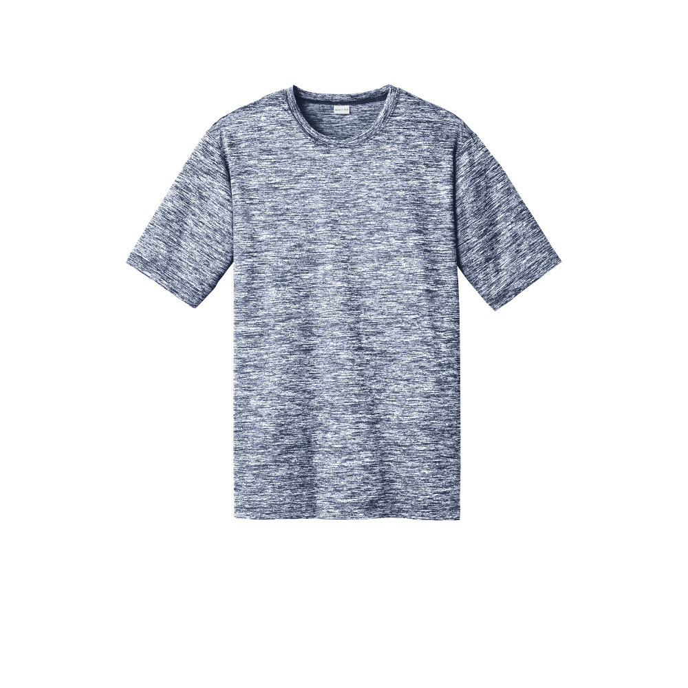 Sport-Tek Mens T Shirt Electric Heather True Navy Size Medium St-390 38-40”