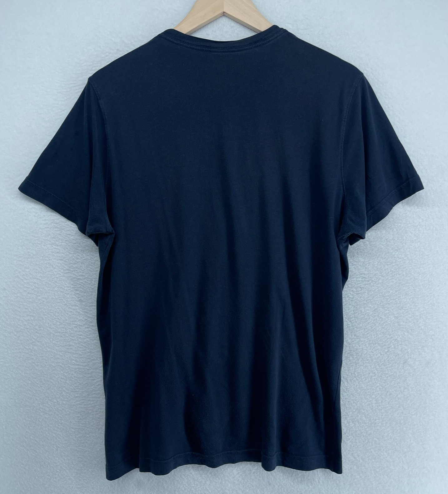 BROOKS BROTHERS Shirt Mens M RED FLEECE Contrast Striped Pocket Tee Cotton Blue