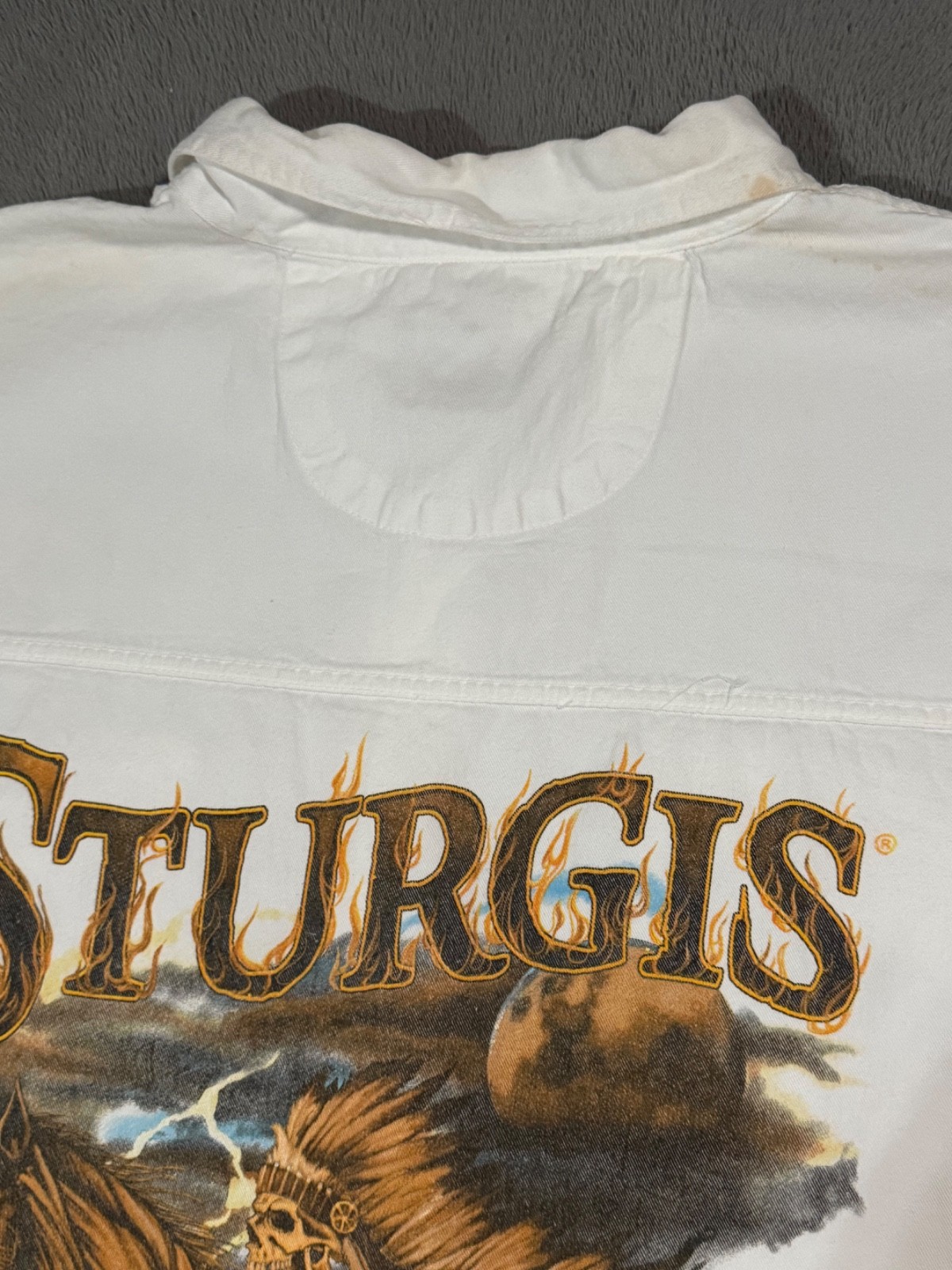 Sturgis Motorcycles Black Hills Rally Vtg 3D Skeleton Horse Tank Top T Shirt 5XL