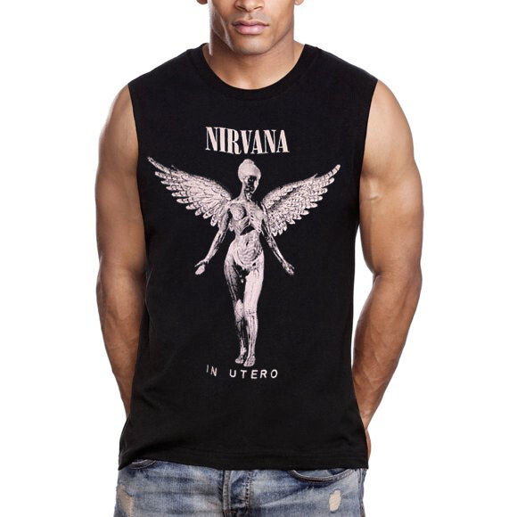Nirvana In Utero Rock Band Muscle Shirt (Multiple Variations)