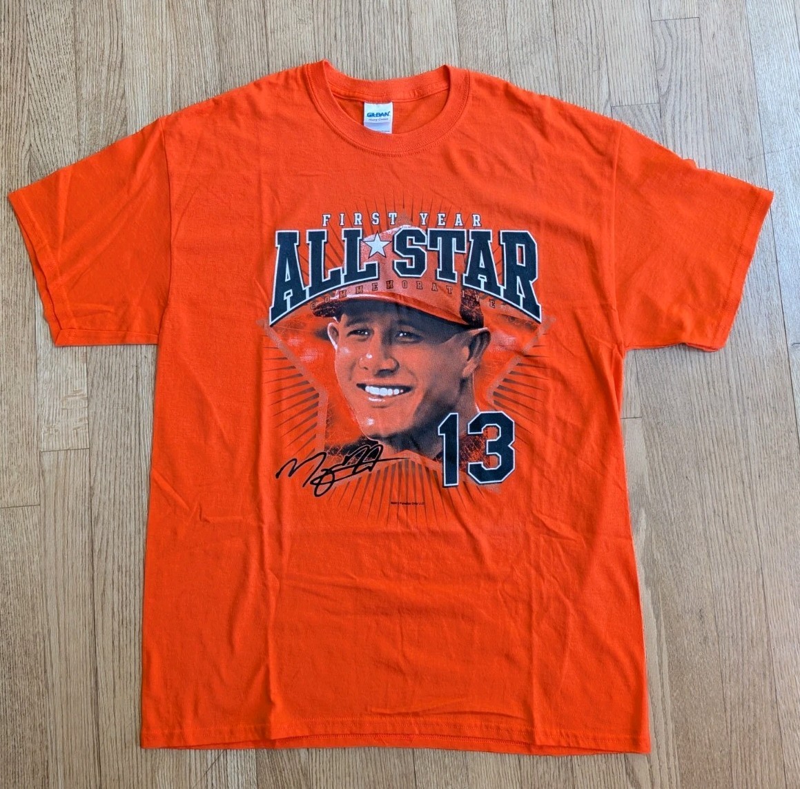 Manny Machado 2013 First Year All Star Baltimore Orioles Heavy Cotton T Shirt L