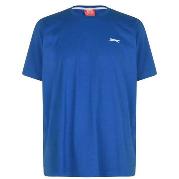Mens Slazenger 100% Cotton Plain Crew Neck T Shirt XS S M L XL XXL 3XL 4XL BNWT