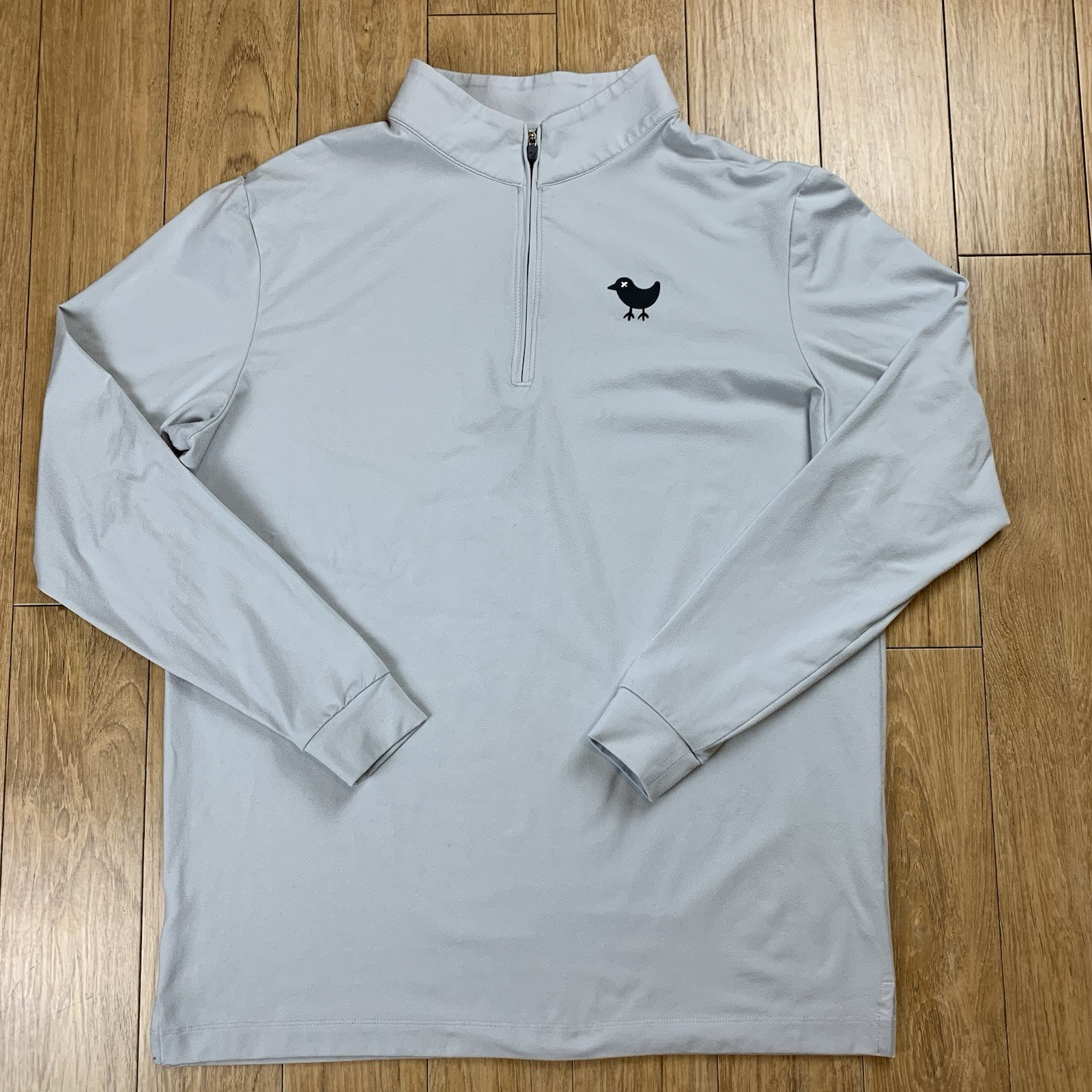 Bad Birdie 1/4 Zip Pullover Men’s S Gray Stretch Performance Golf