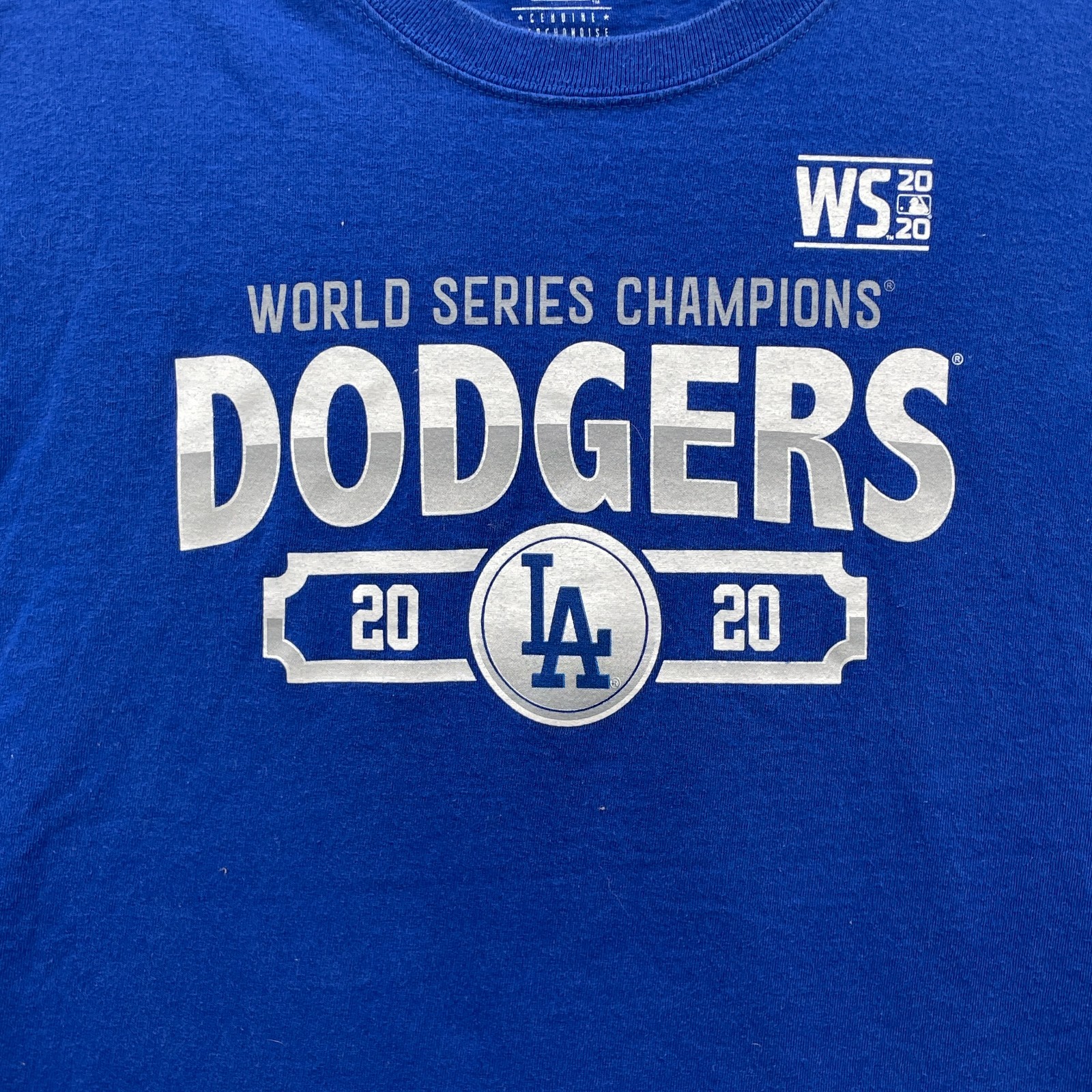 MLB LA Dodgers T-Shirt Men’s XL 2020 World Series Champions Baseball Sportswear