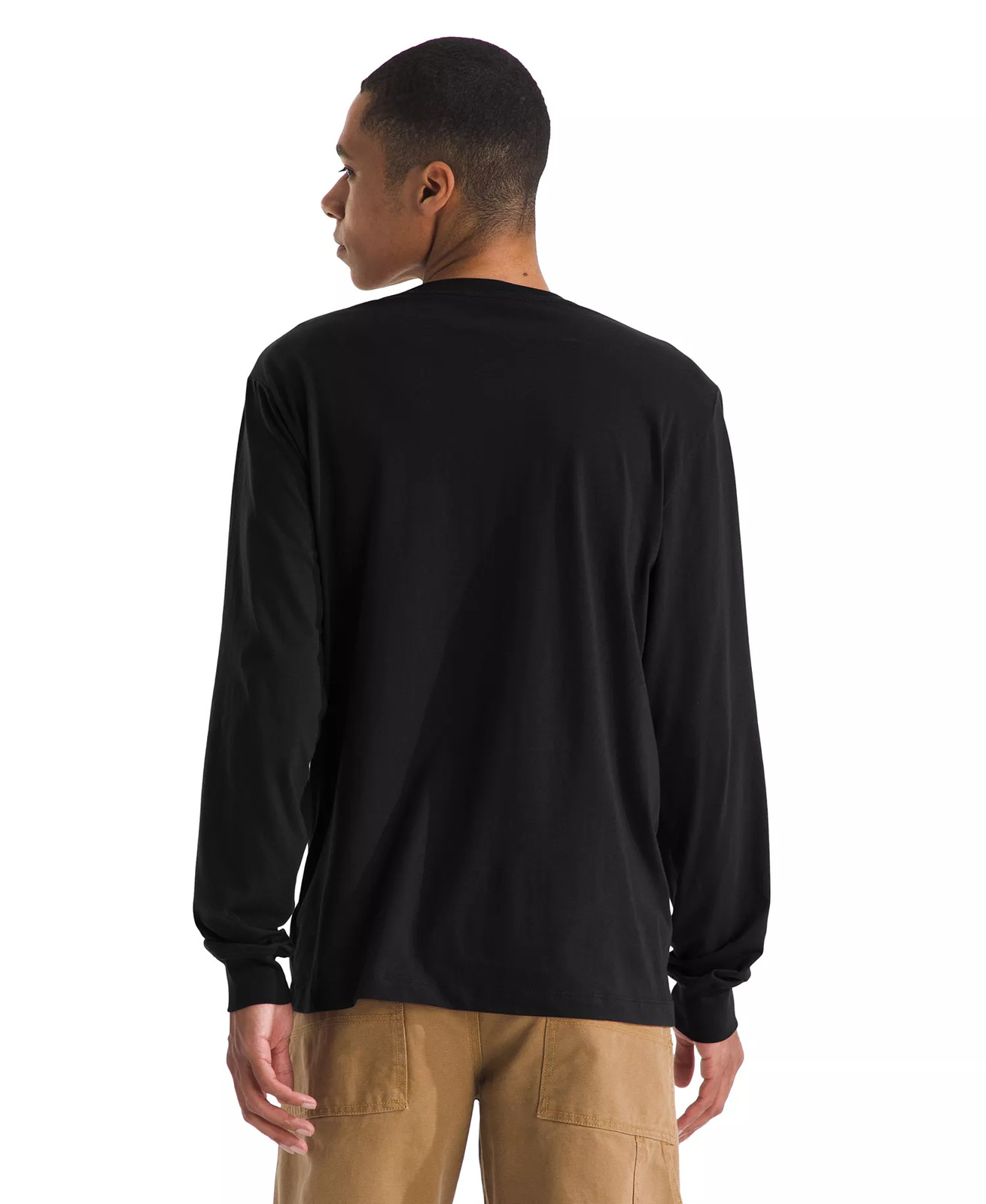 The North Face Men’s Evolution Long-Sleeve Logo T-Shirt – TNF Black-Small