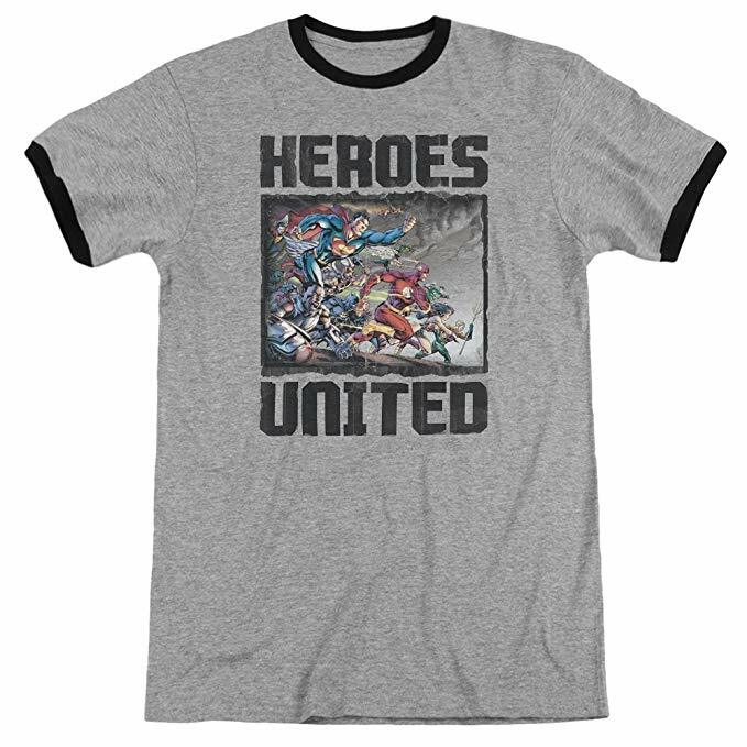 Trevco Men’s JLA Justice League Simple Wonder Adult T-Shirt Small