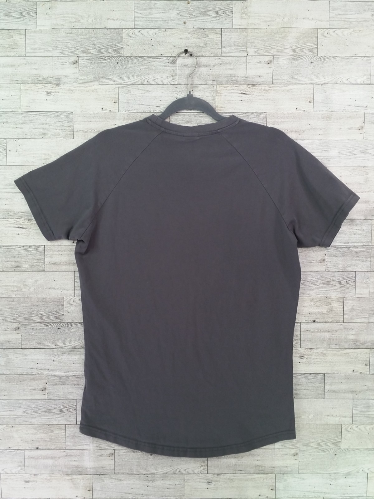 Men’s Lyftlyfe Shirt Cement Gray Contour Tee Muscle Performance Gym Size M