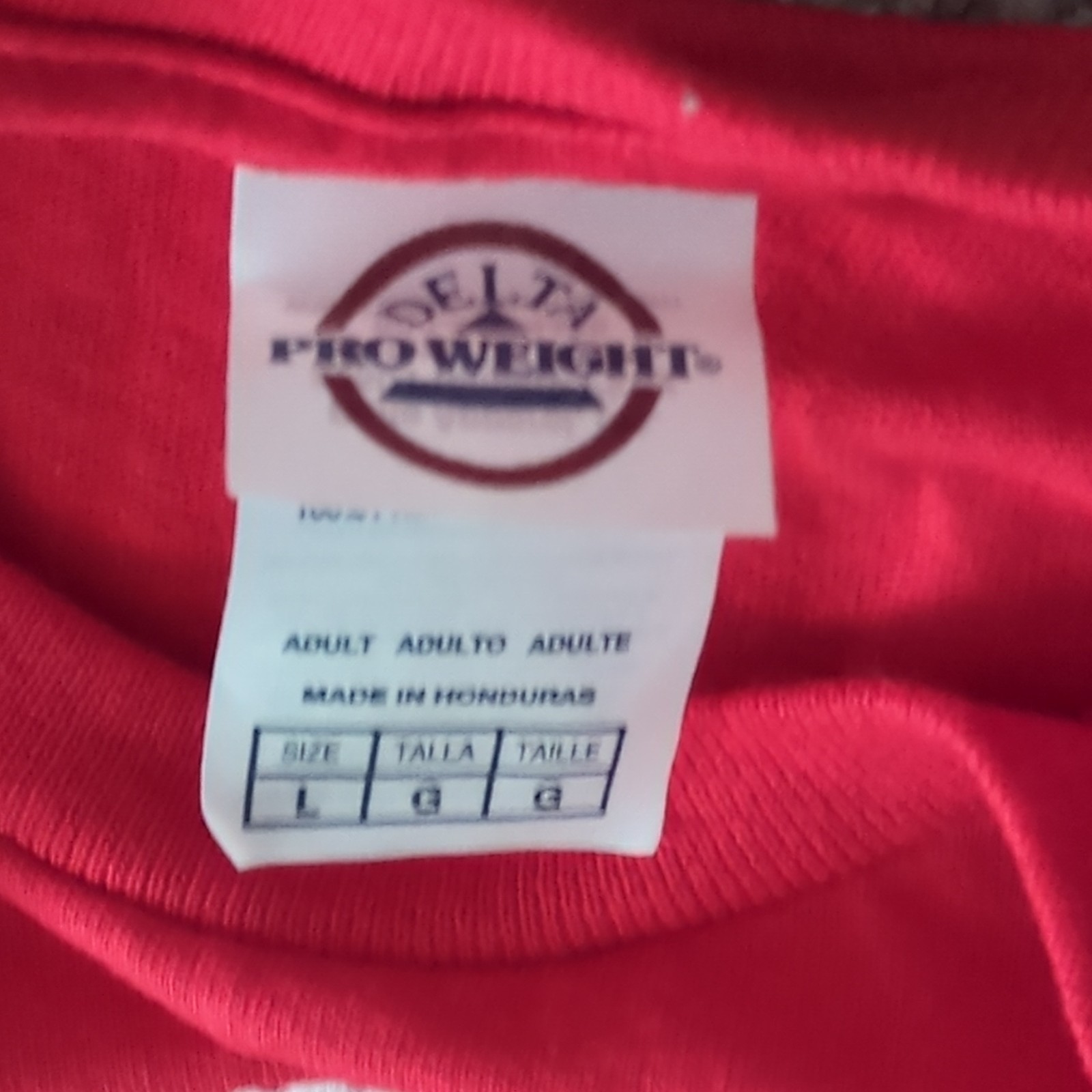 Delta Pro Weight Cincinnati Reds MLB Graphic Print Red Crew Neck T-Shirt L