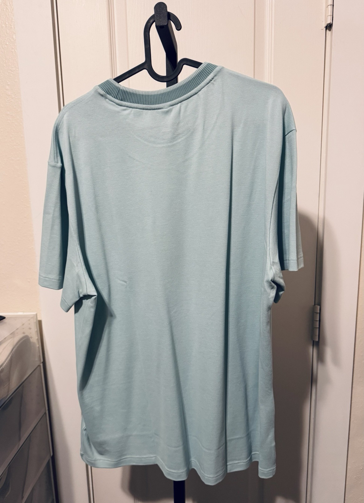 Lacoste Men’s Regular Fit Stretch Pique T-shirt Tonal Ribbed Collar Size 6 XL