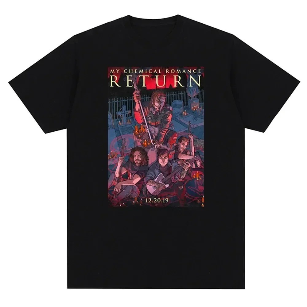 My Chemical Romance T-Shirt MCR Parade March Rock Band Official New Black