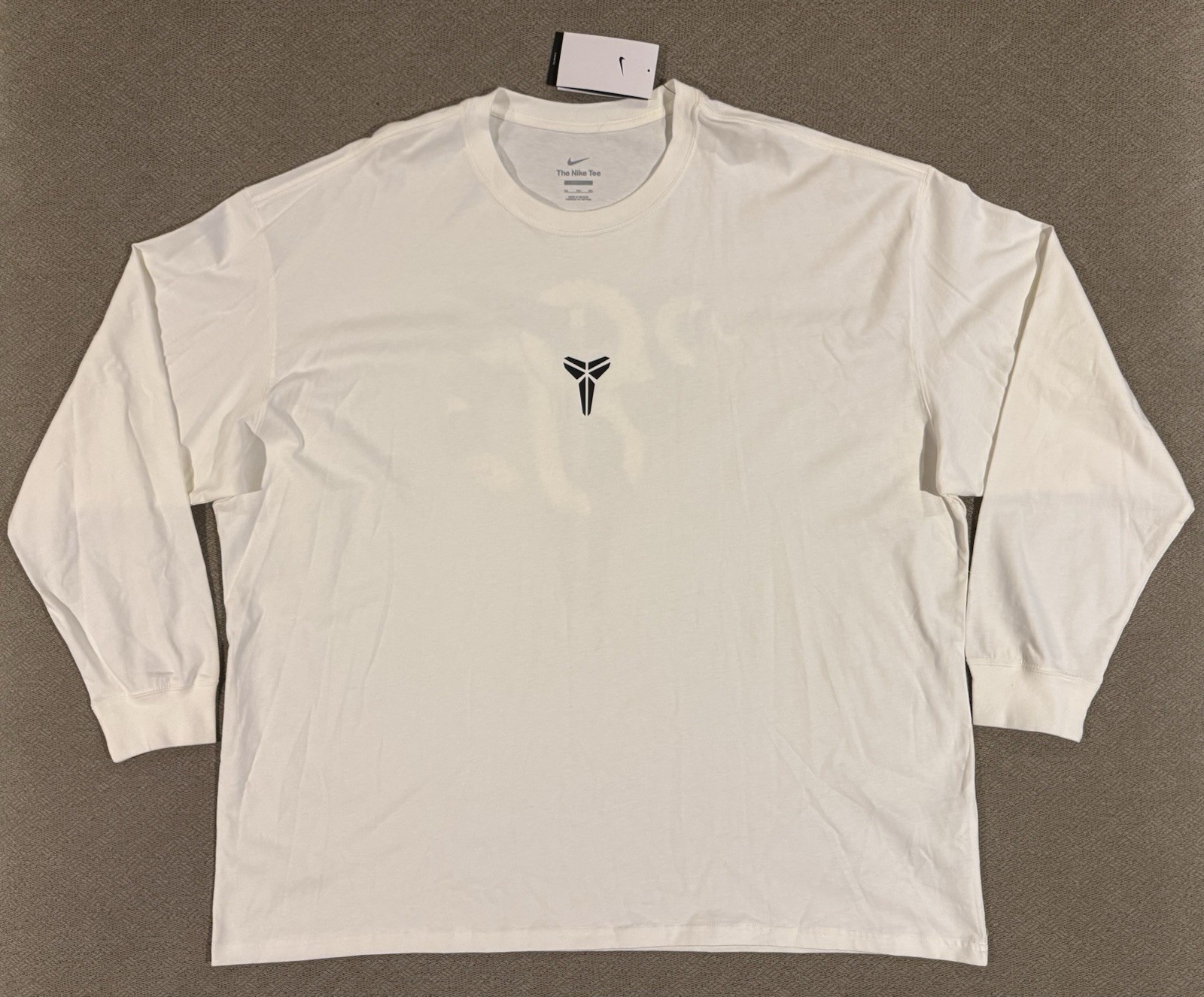 Nike Kobe Year Of The Mamba Max90 Long Sleeve TShirt Size 3XL White IB0241-133