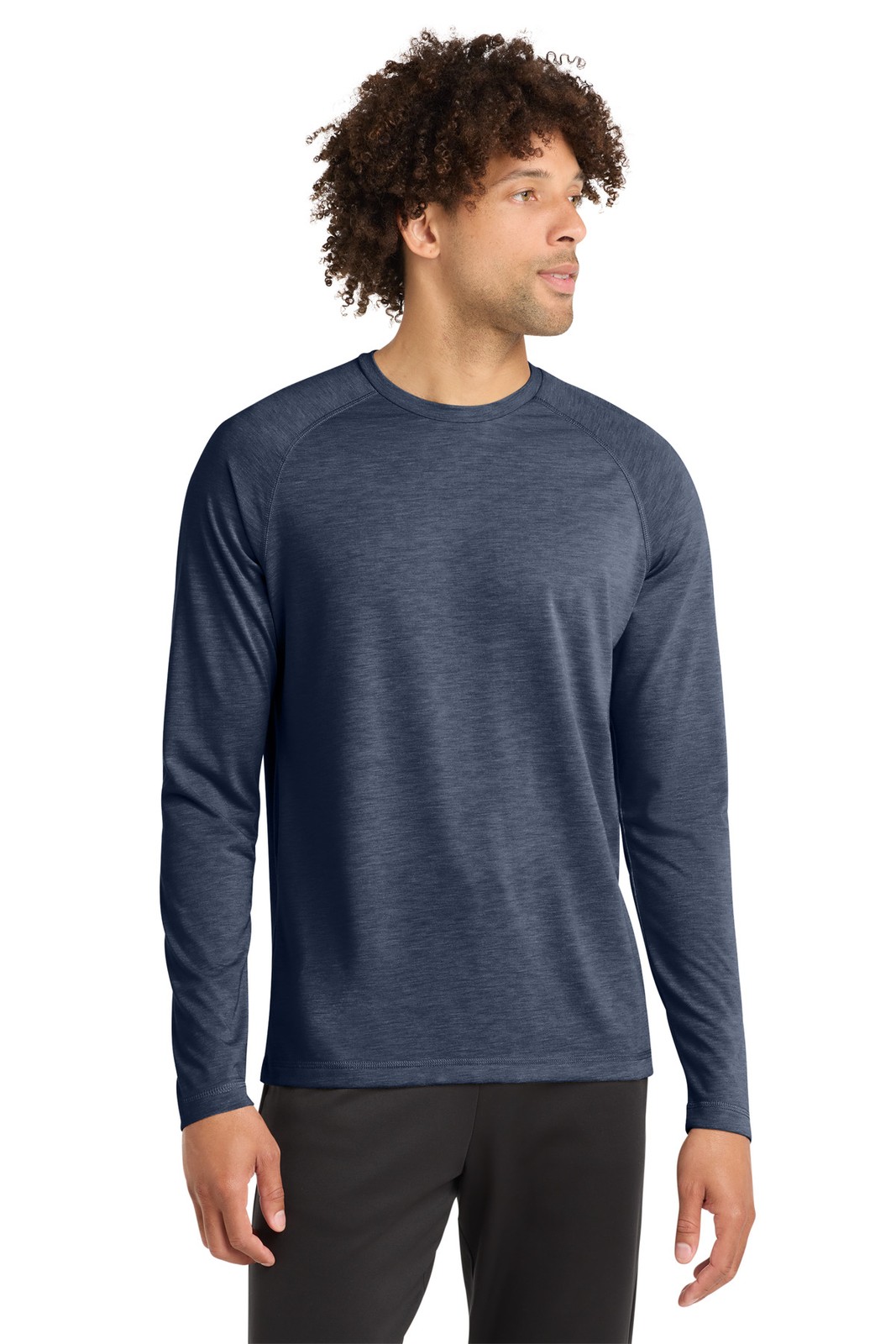 Sport-Tek PosiCharge Long Sleeve Tri-Blend Wicking Raglan Tee ST400LS
