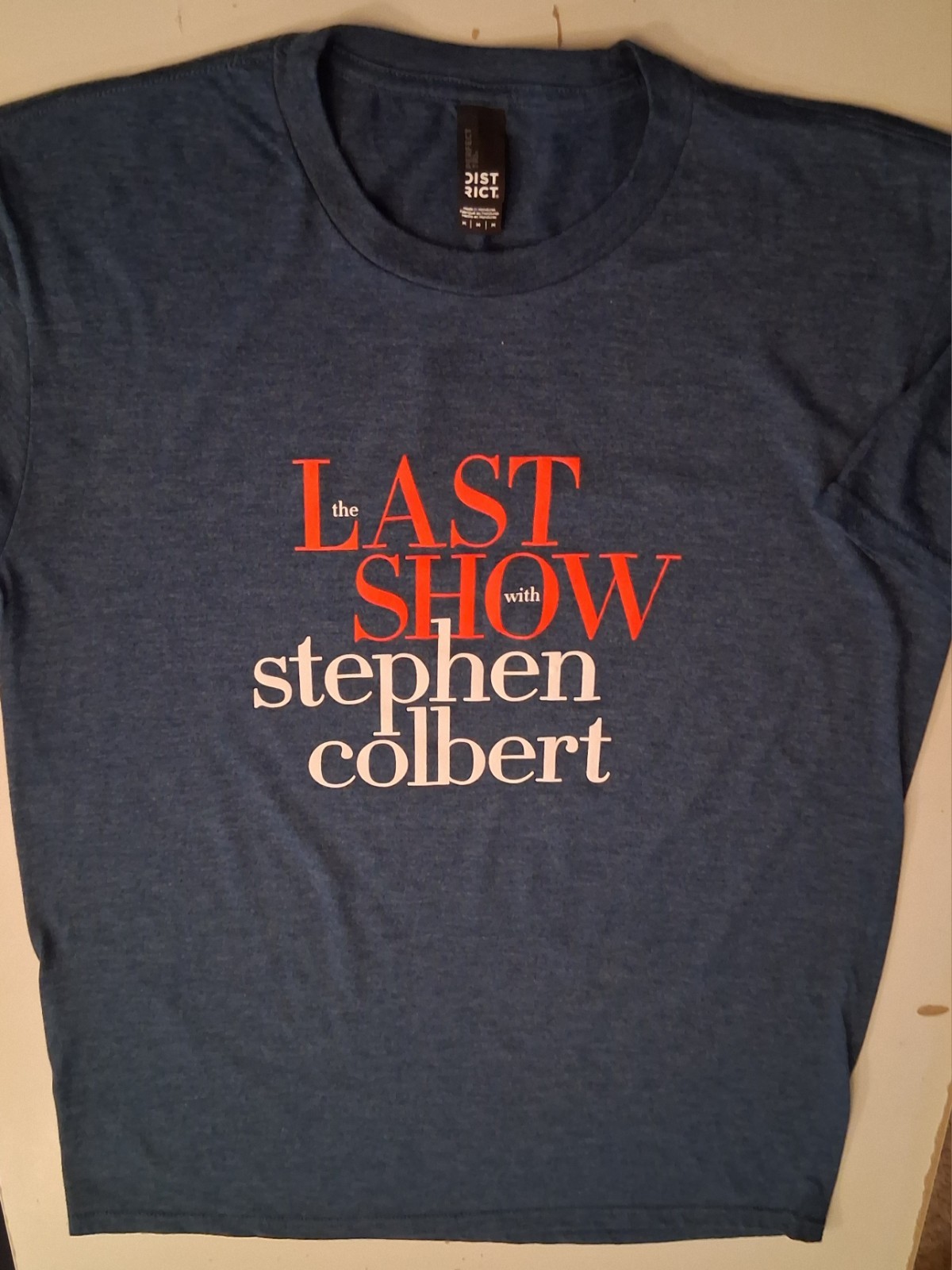 The Late Show With Stephen Colbert Last Show Tee Shirt – Medium
