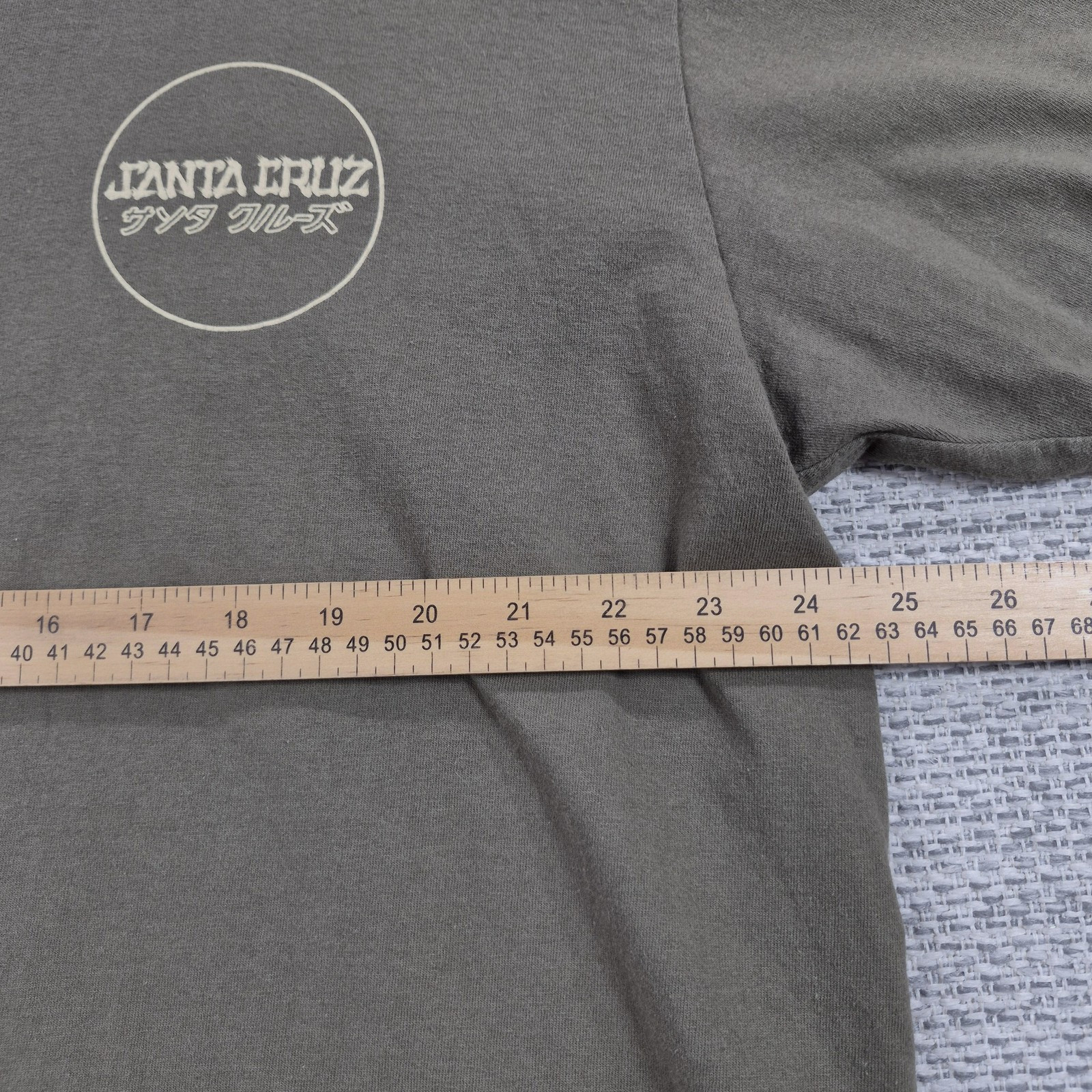 Santa Cruz Shirt Mens 2XL Green Screaming Hand Graphic Tee Skateboard Back Print