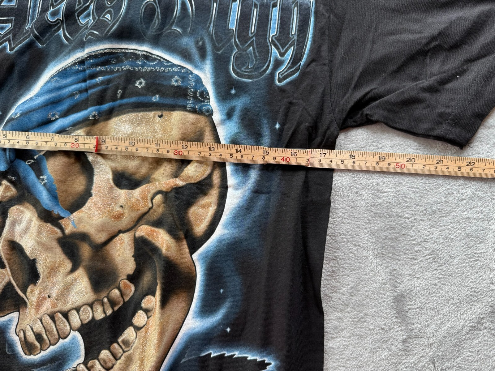 Vintage U-Top T-Shirt Men’s Medium Black Aces High Weed Skull Graphic Print Logo