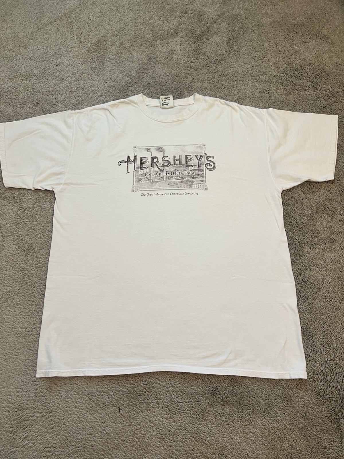Vintage Hersheys Chocolate Graphic T-Shirt Men’s Size XL Comfort Colors
