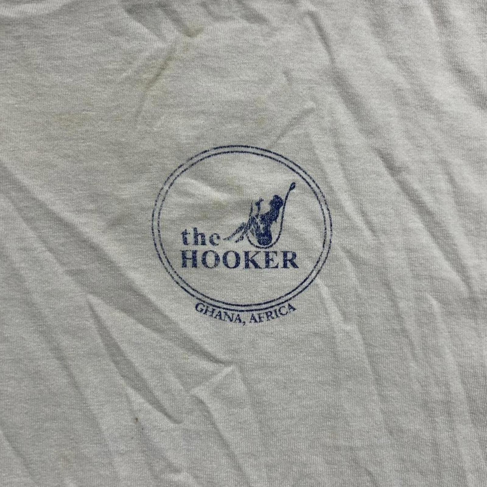 Vintage Y2K The Hooker Ghana, Africa fishing funny shirt