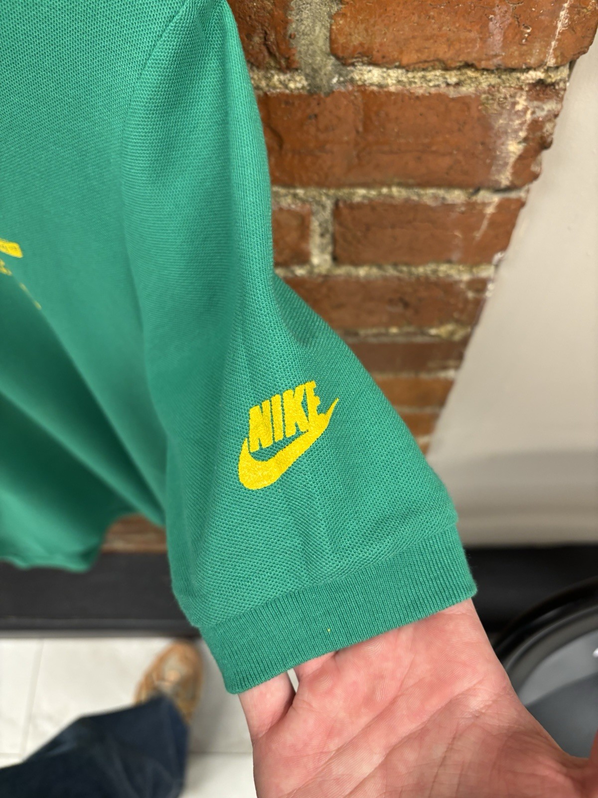 Vintage 1892 Nike x NCAA New Orleans Final Four Green Polo on NIKE ORANGE LABEL