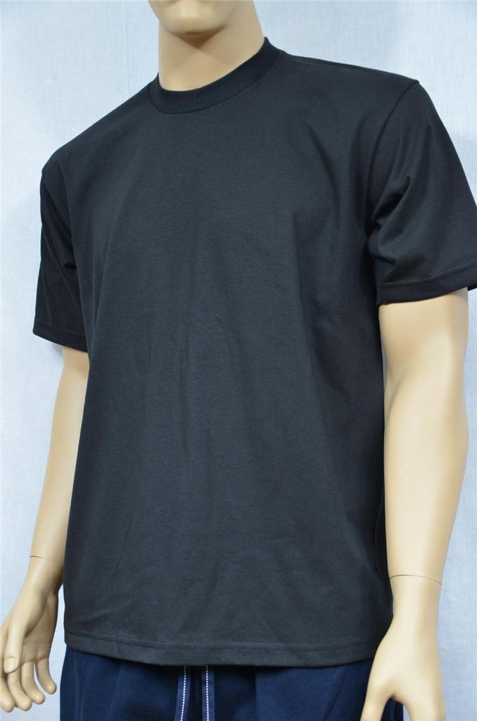 6 NEW PROCLUB 3XL HEAVY WEIGHT T-SHIRTS BLACK PLAIN TEE PRO CLUB BLANK 6PC