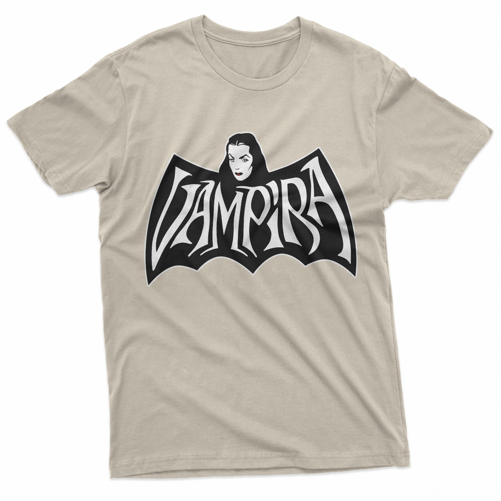 Gothic Bat Wing Crest Lady Retro Horror Art T-Shirt