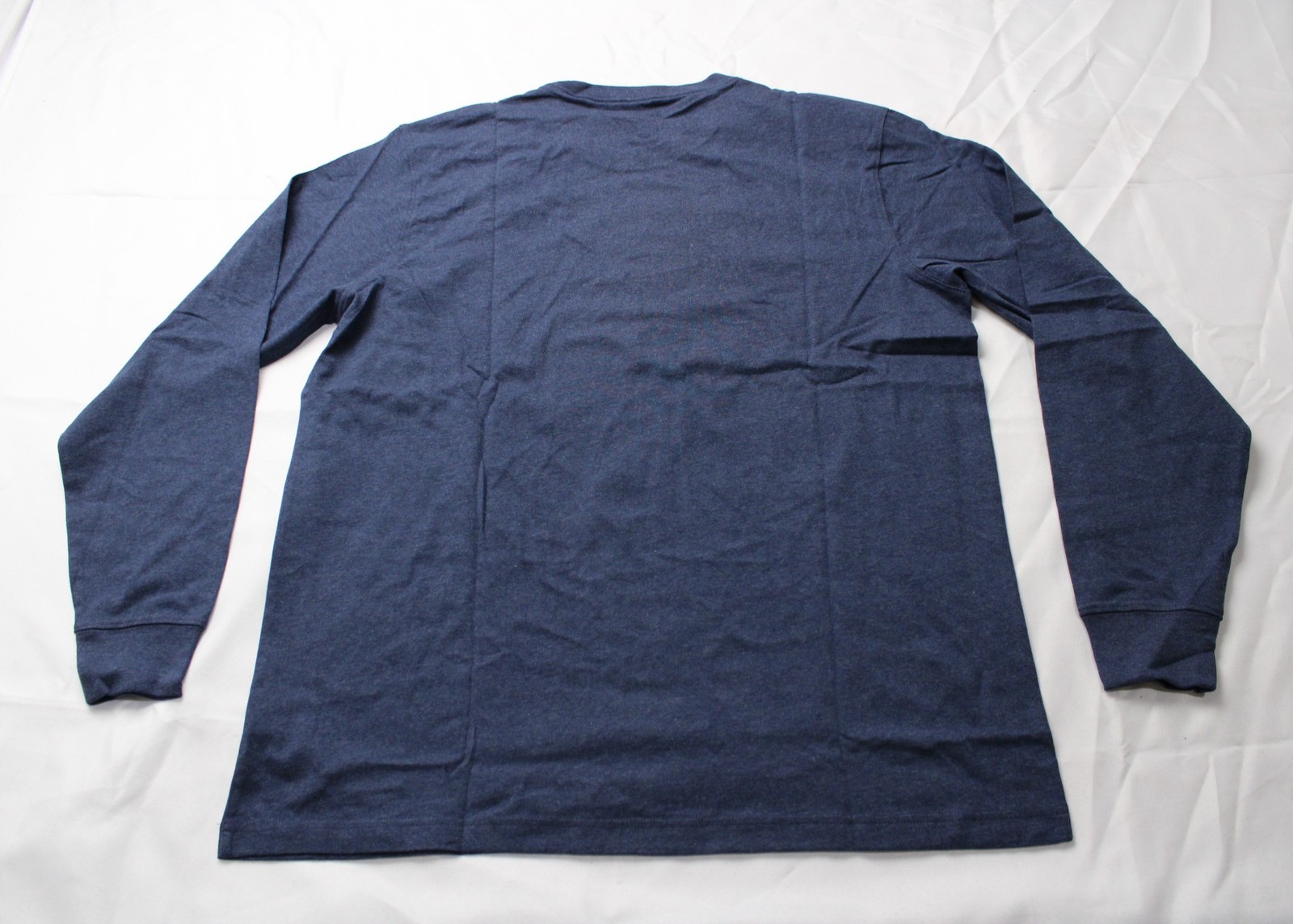 Lands’ End Men’s Super-T Long Sleeve T-Shirt BL1 Radiant Navy Large (US: 42-44)