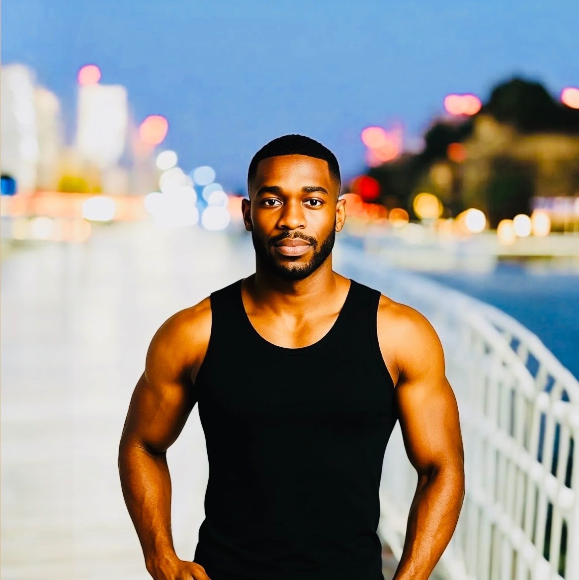 Insta Slim Men’s Slimming Compression Tank Top Shapewear Black White