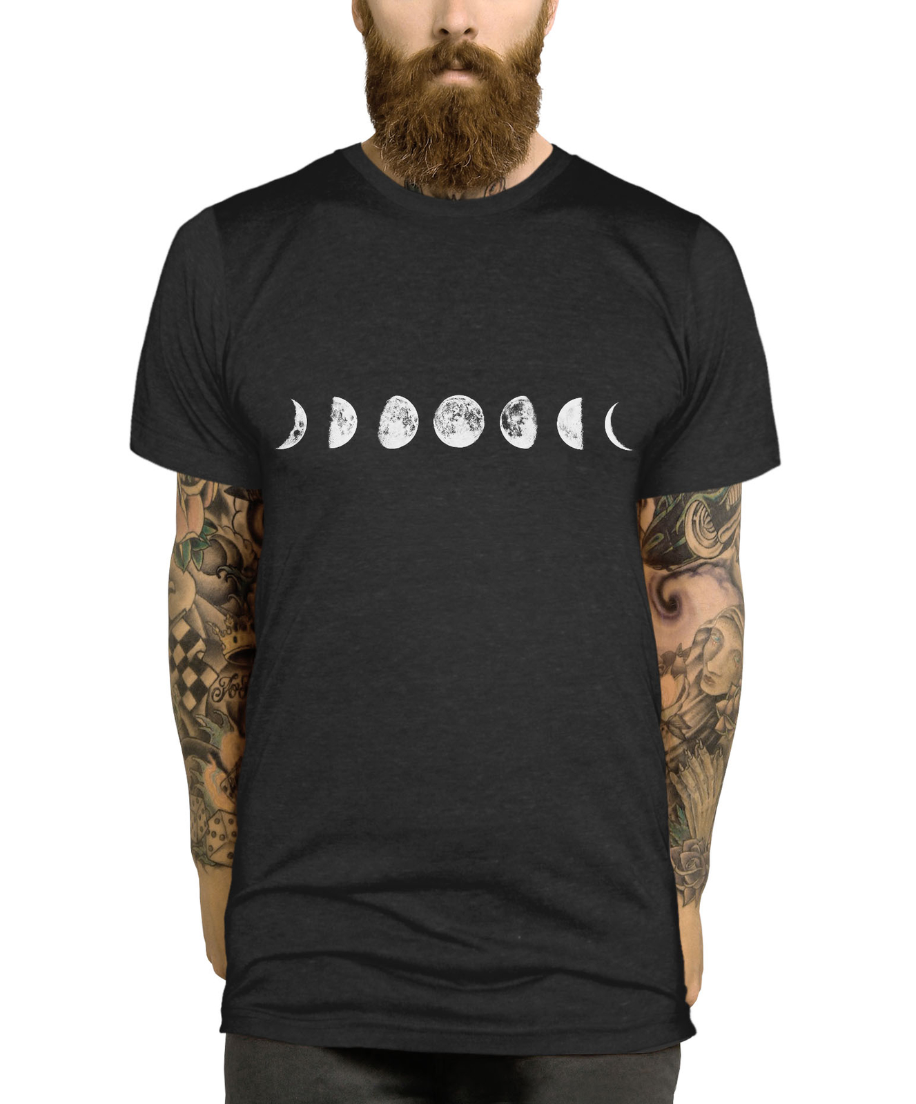 Moon Phases T-Shirt Space Emo Indie Men Women Kid Clothing T Shirt Top L224