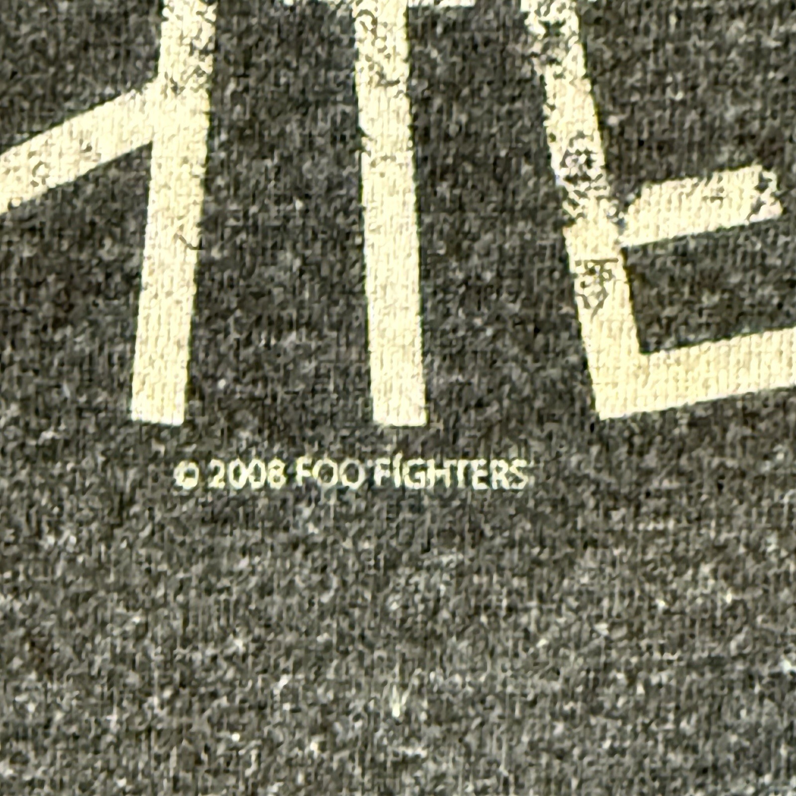 FOO FIGHTERS Thunder Eagle Licensed Alt Rock T-Shirt 2008. MEDIUM Preowned NV