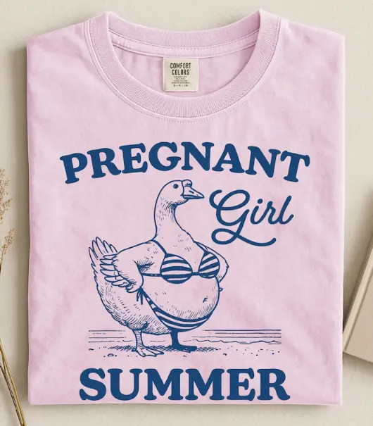 Funny Pregnancy Announcement Shirt Cute Goose Summer Tee
