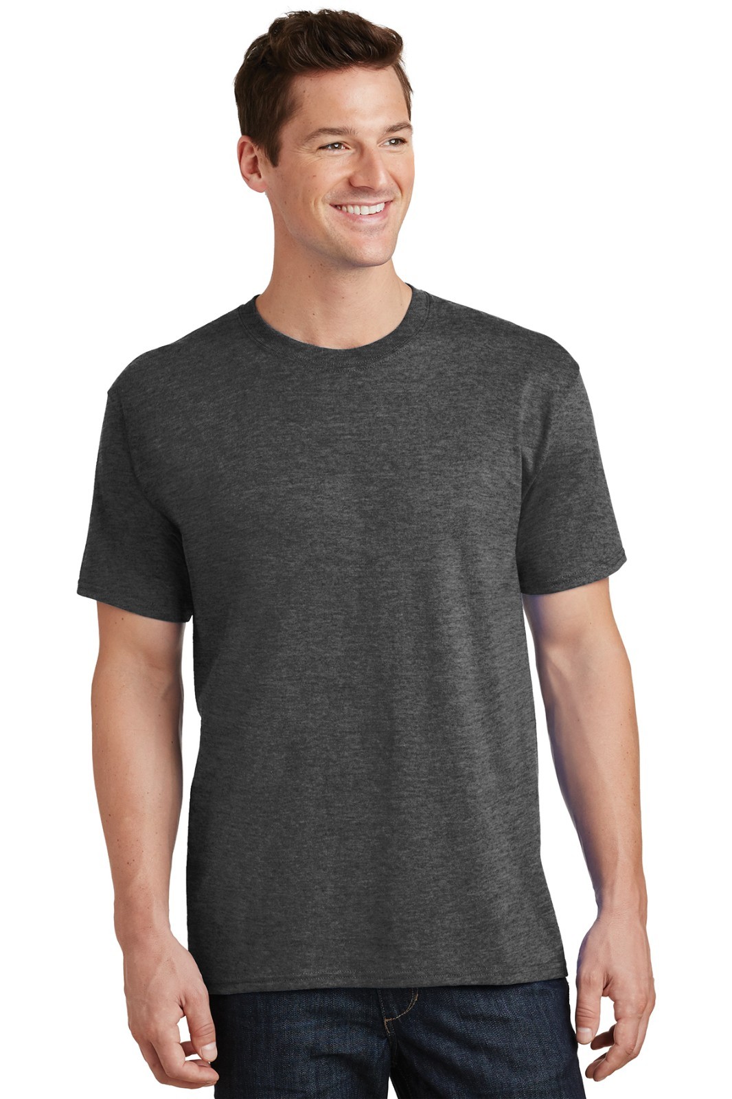 Men’s Big & Tall T-shirts Solid Colors Plain Short Sleeve Tall Tee Clothes Tops