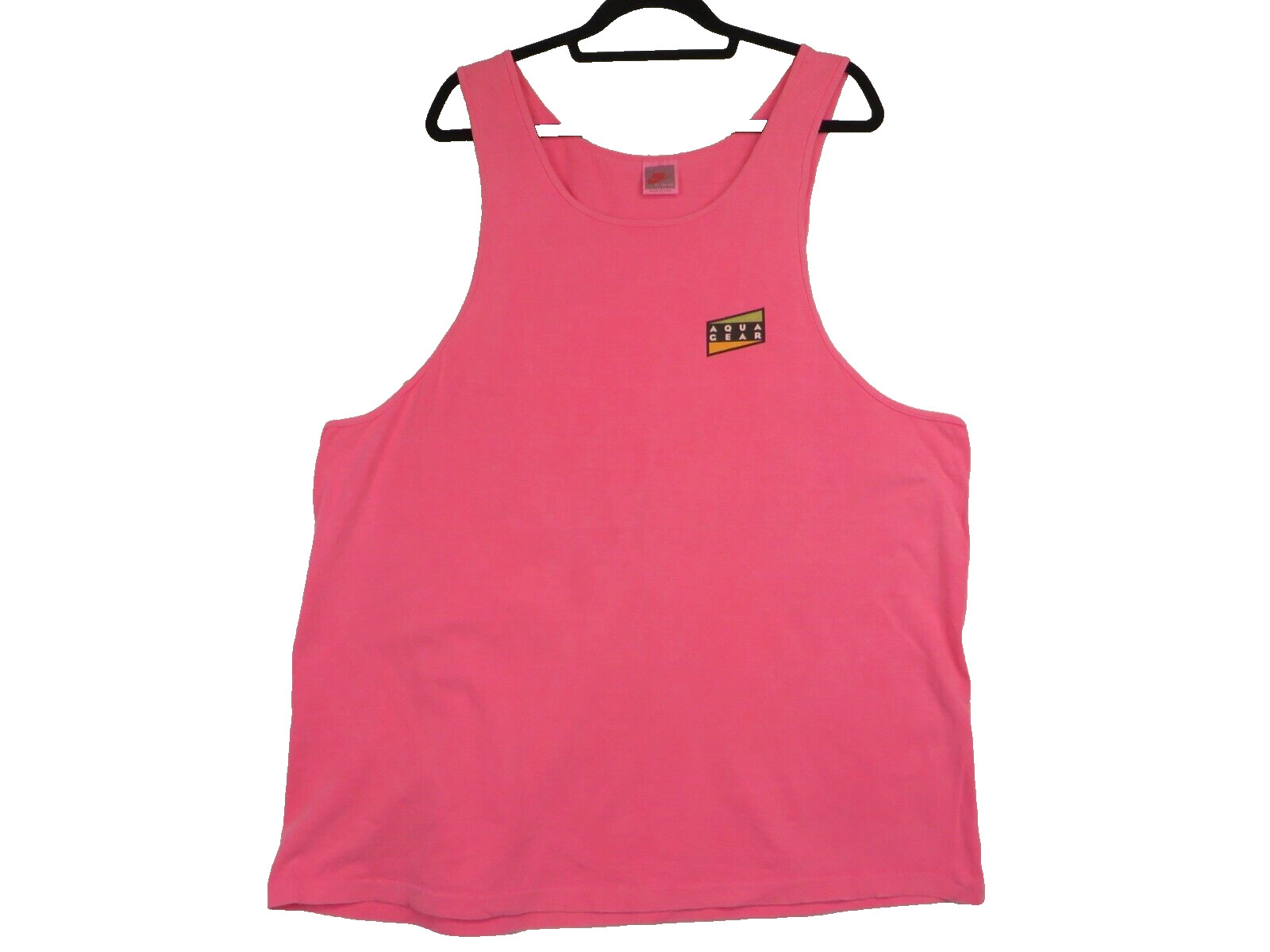 Vintage Nike Aqua Sock Tank Top Mens XL Neon Pink Single Stitch 90s USA