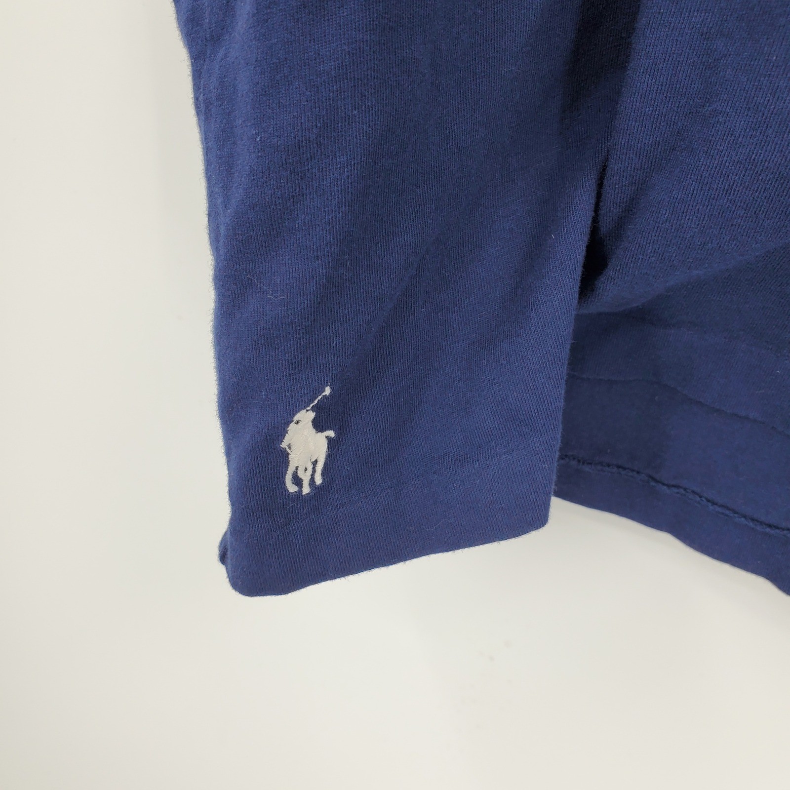 Polo Ralph Lauren Mens XL Navy Blue Paint Splatter Graphic Logo T-Shirt Cotton