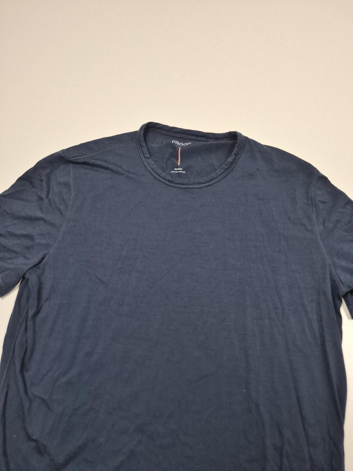 Proof 72 Hour Shirt Men’s Medium Blue Merino Wool Nylon Crewneck Tee Huckberry