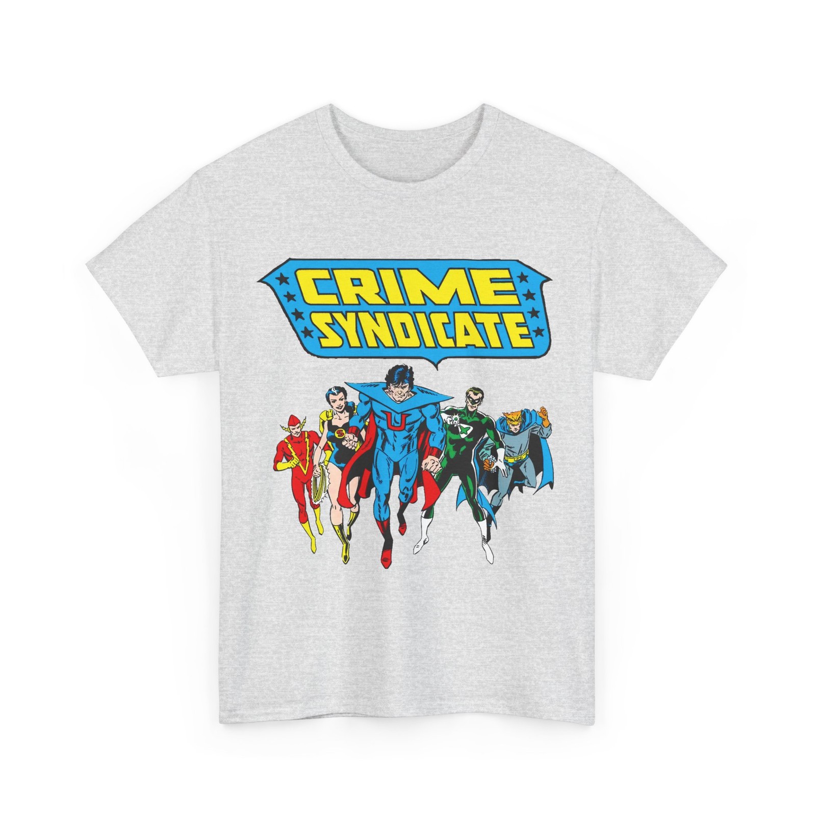 Crime Syndicate T-Shirt – Ultraman, Owlman, Superwoman, Power Ring – DC Comics