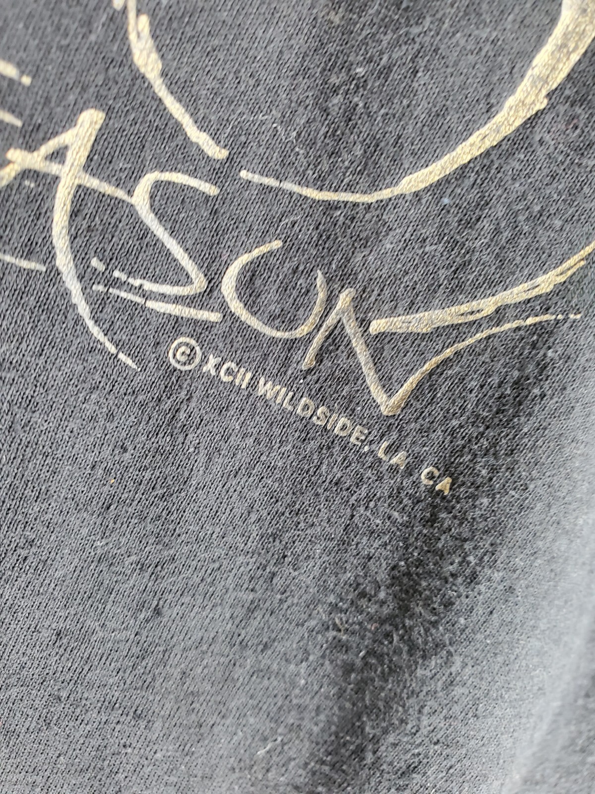 Vtg 90s Single Stitch Shirt Men L Black Gold “Jesus Reason For Season” Christmas