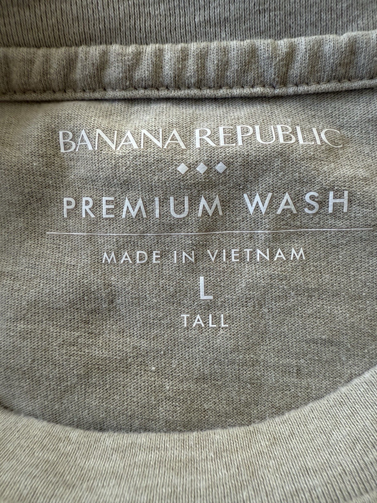 Banana Republic Premium Wash T Shirt Crew Neck Men’s Size L Excellent Condition