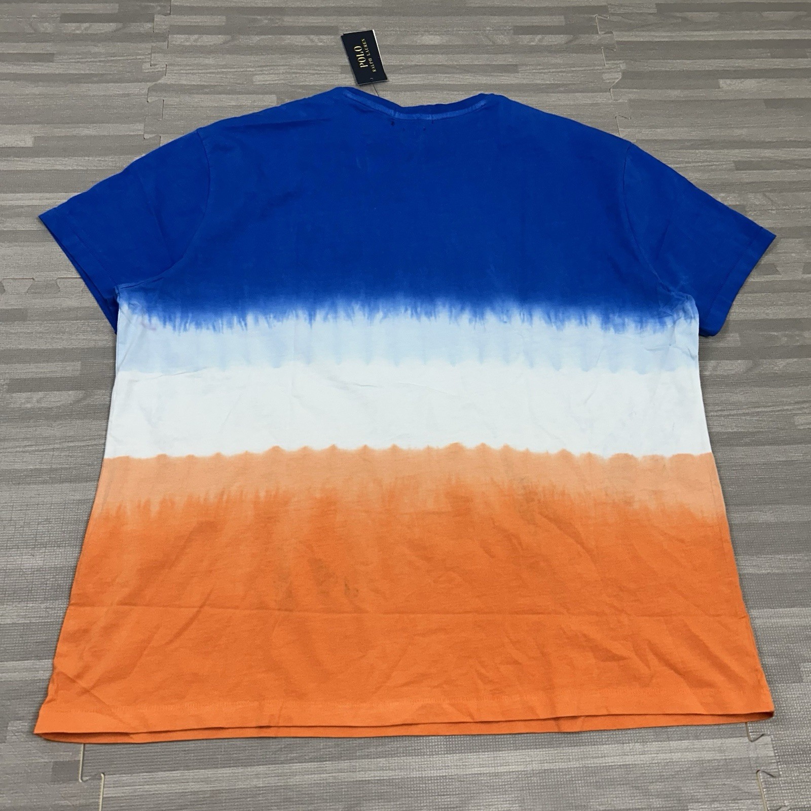 Polo Ralph Lauren Multi-Color Ombre Print T-Shirt Mens Size XL Short Sleeve $69