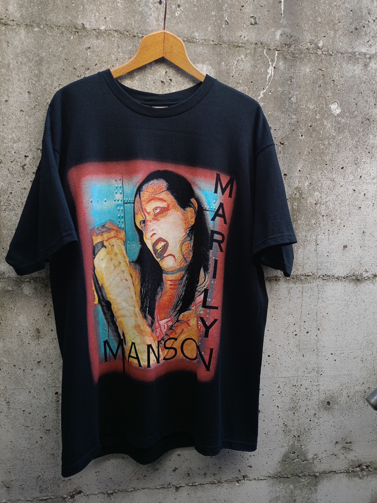 VINTAGE 2003 MARILYN MANSON T-SHIRT – THE GOLDEN AGE OF GROTESQUE-XL-MINT FOTL