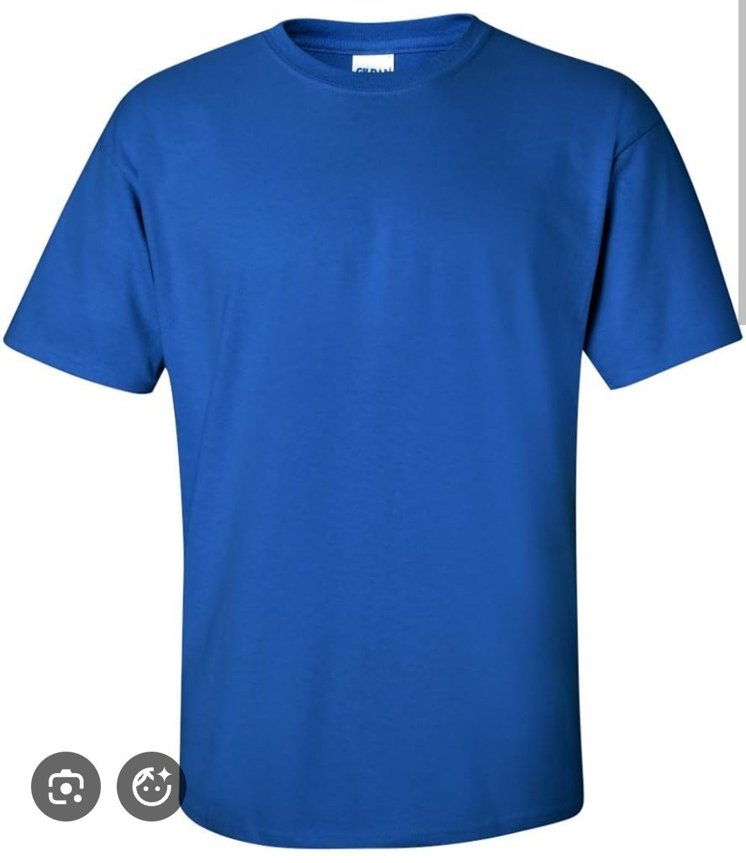 (Set of 4) NEW Gildan Men’s Plain Crew Neck T-Shirts Size Large Royal Blue