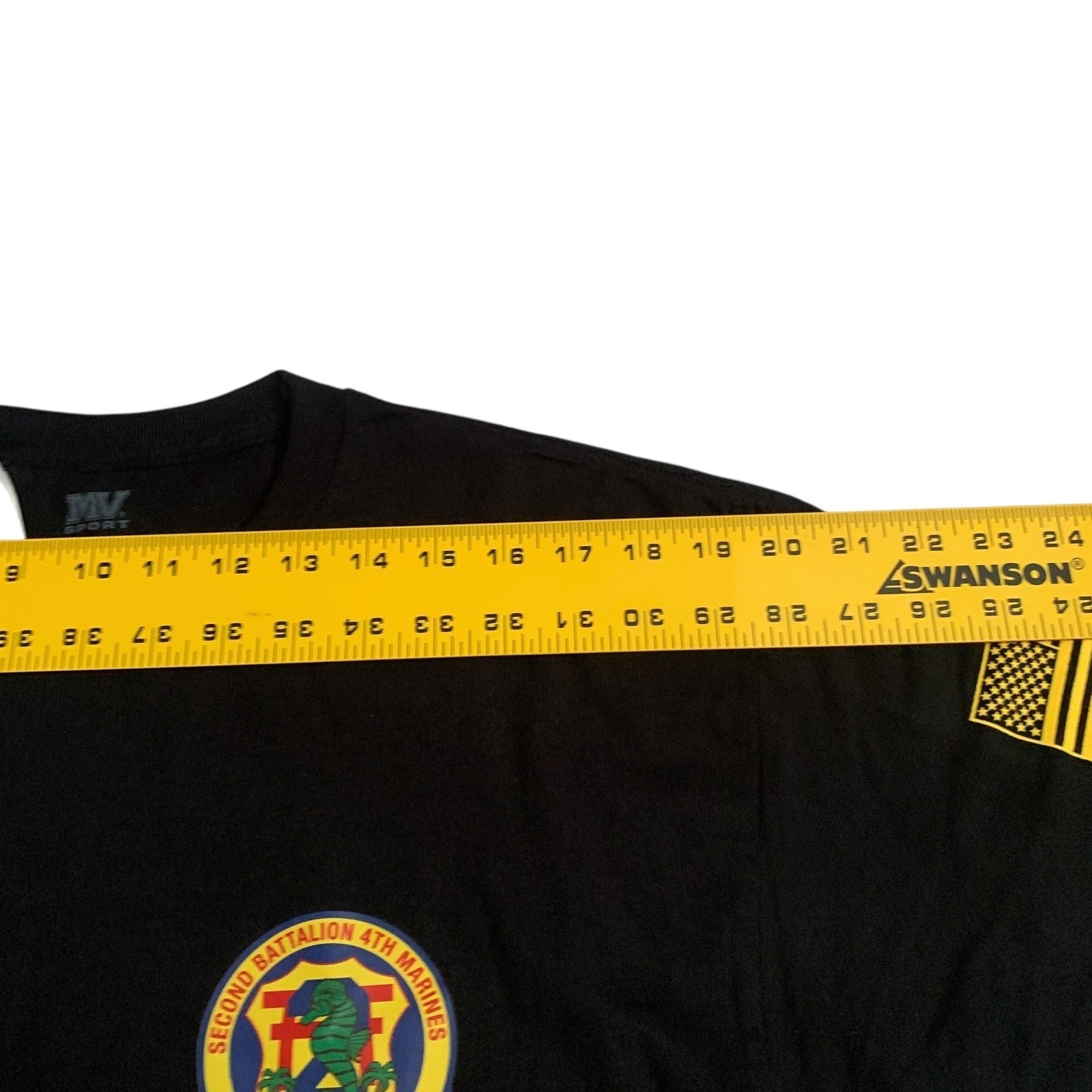 USMC Men’s Size L 2nd Battalion 4Th Marines Short Sleeve Black T-Shirt NEW