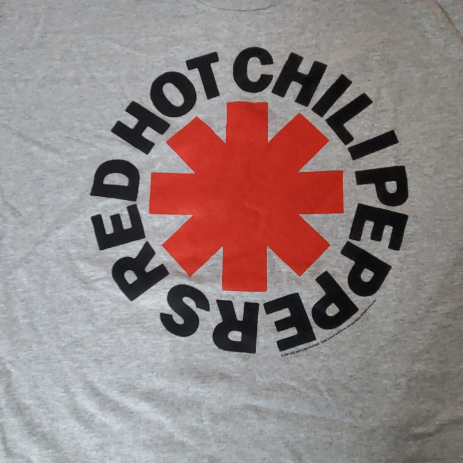 Red Hot Chili Peppers Logo XL Heather Gray Short Sleeve T-Shirt New Without Tags