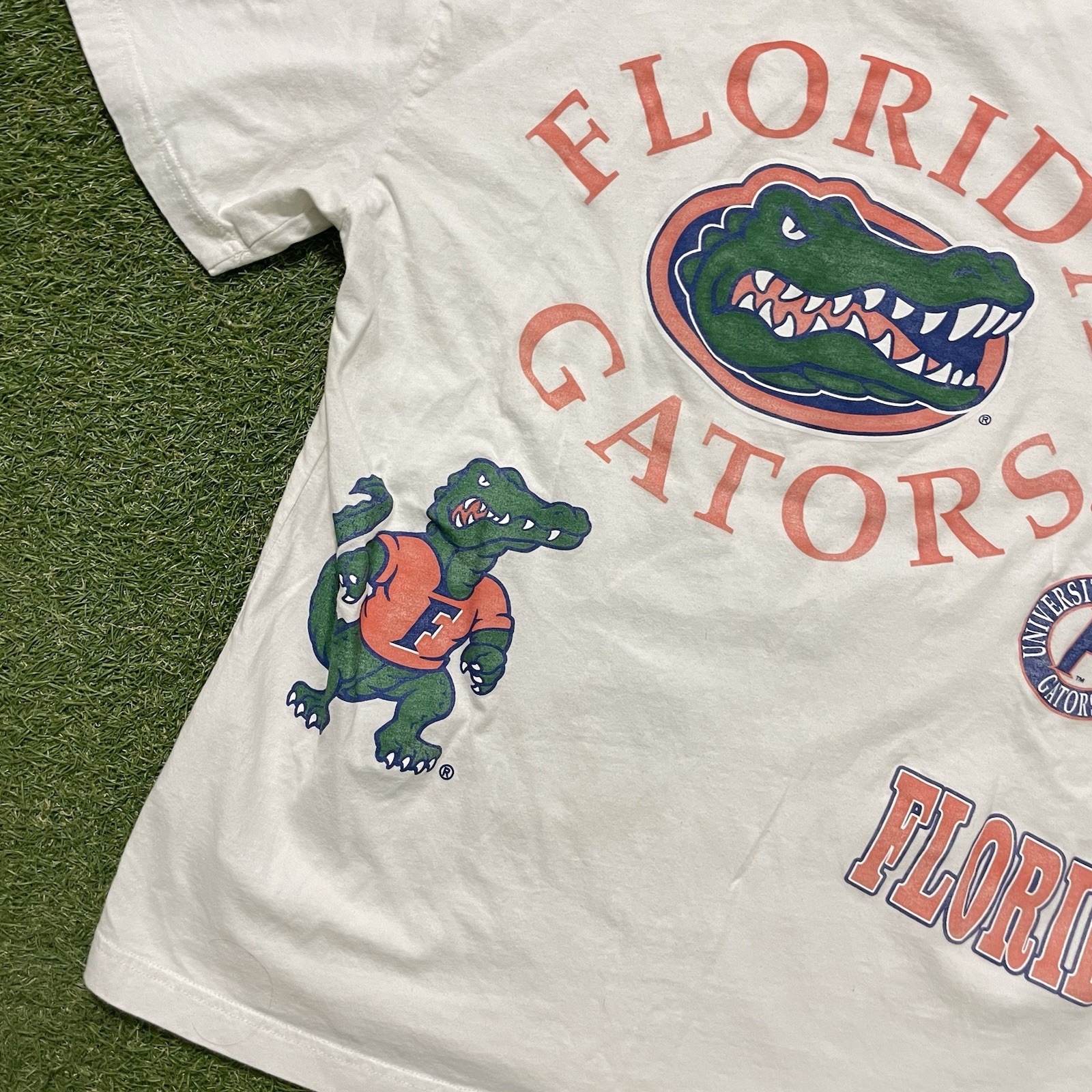 Hollister Boxy Florida Gators Graphic Tee Large L White Short Sleeve Crew Neck