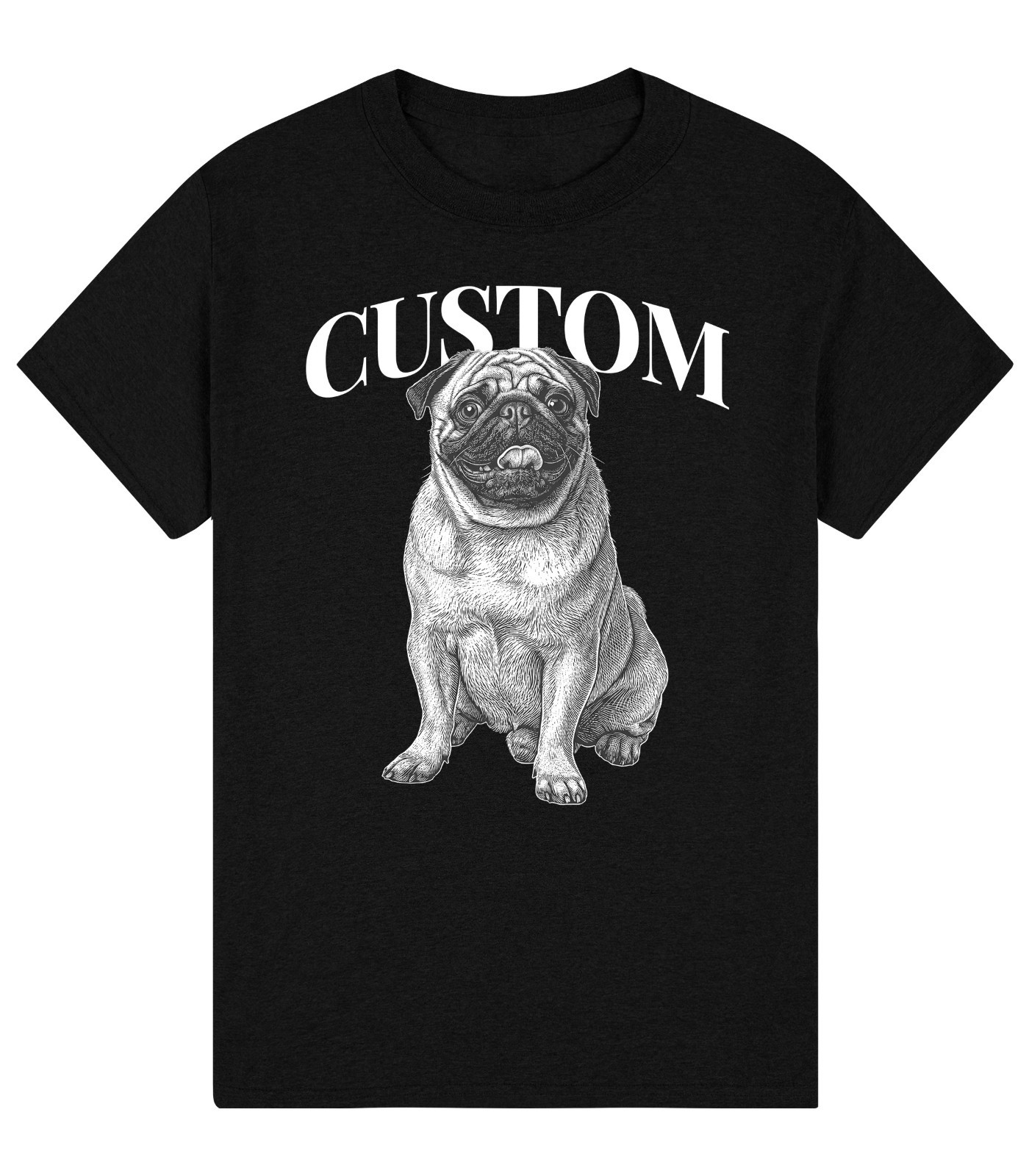 Custom Pet Photo Shirt Personalized Dog Portrait Tee With Name Funny Dog Dad Gif