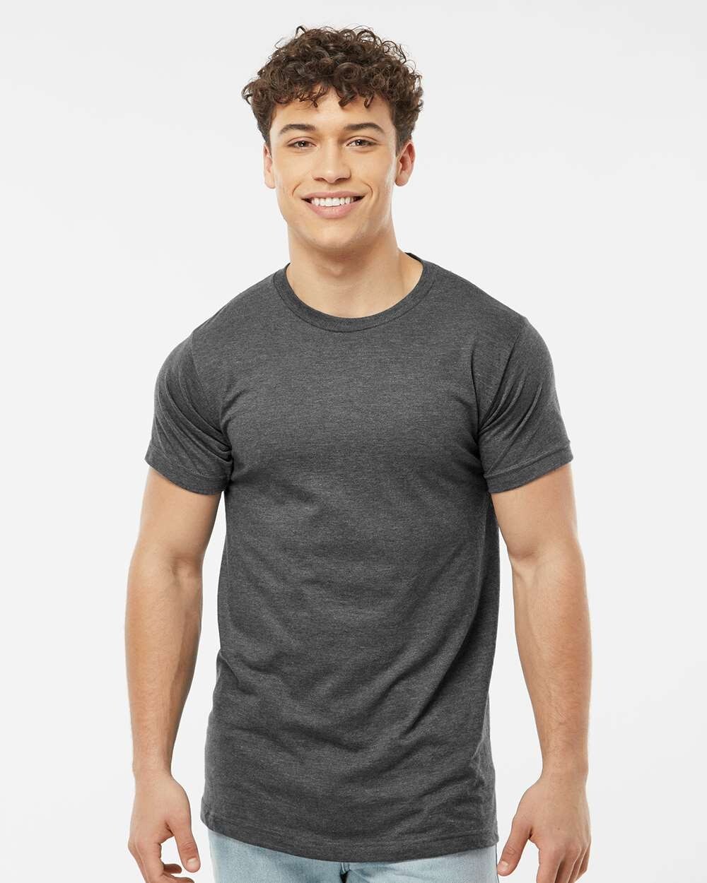 Tultex Unisex T Shirt Cotton/Polyester Short Sleeves Fine Jersey T-Shirt – 202