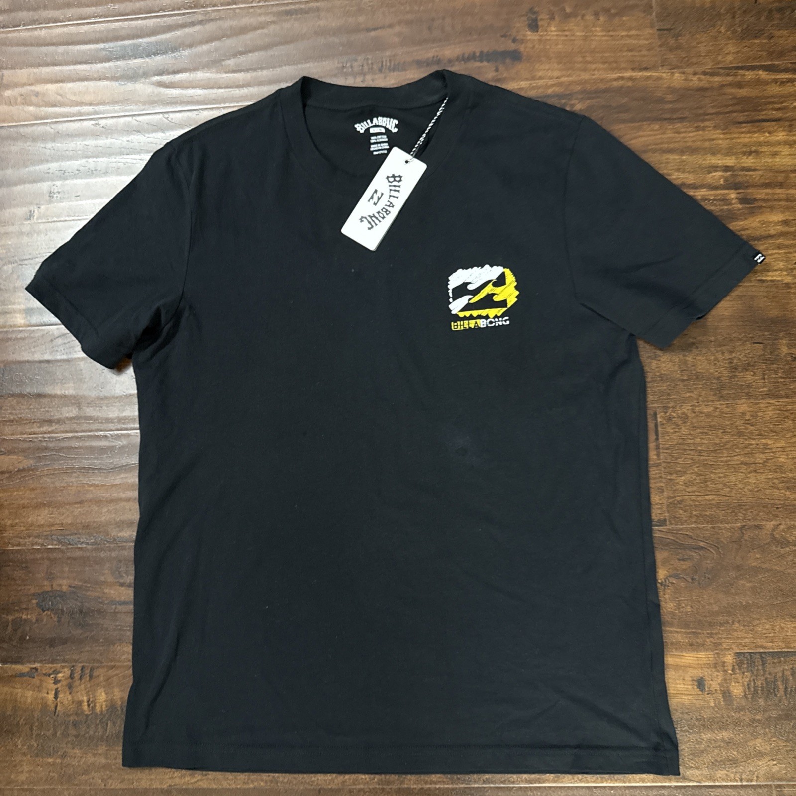 NWT Billabong Black Graphic T Shirt Surf Skate Men’s Size Large. C5