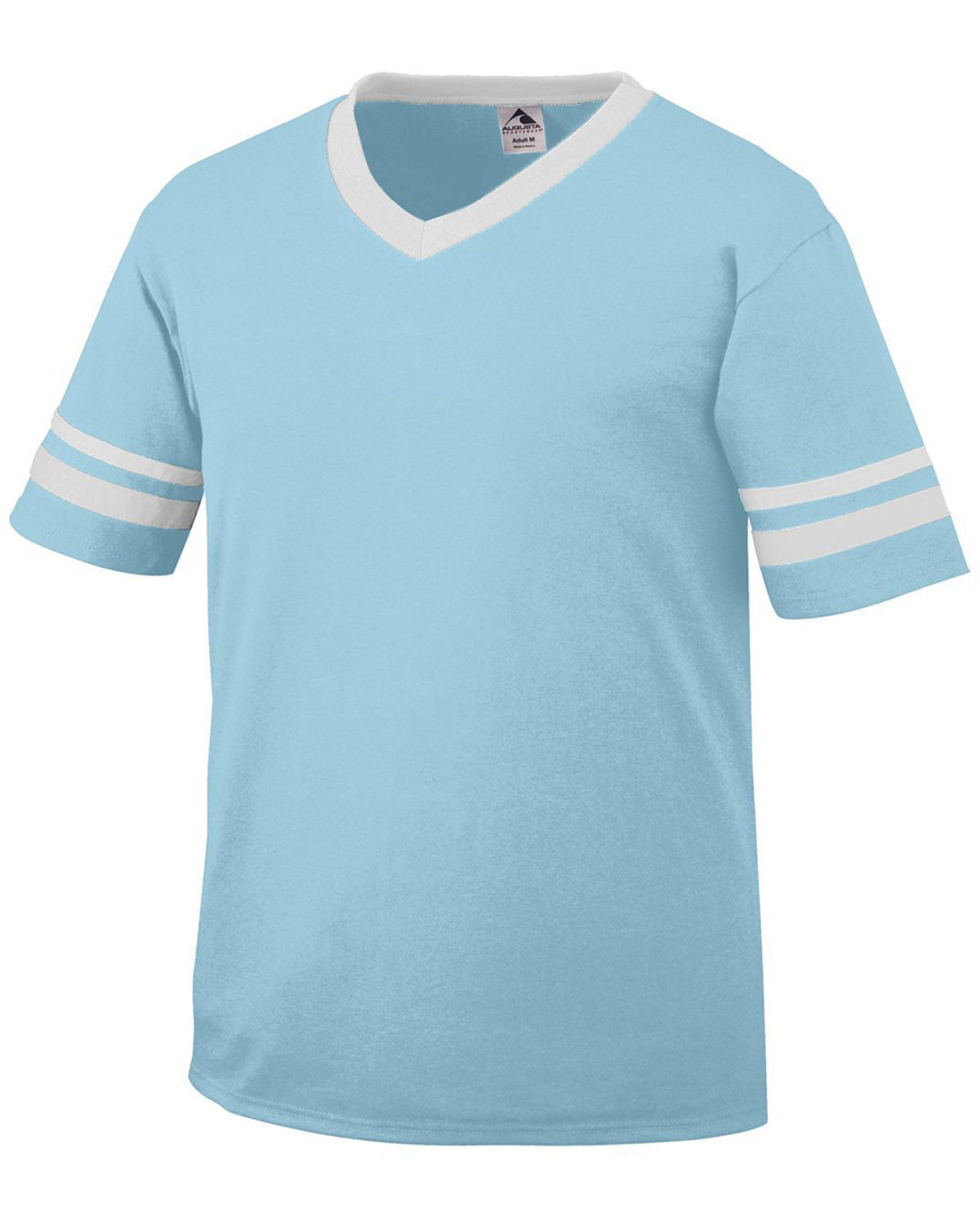 2 Pack Of Augusta Sportswear 360 Adult V-Neck Tee Sleeve Stripe Jersey T-Shirt