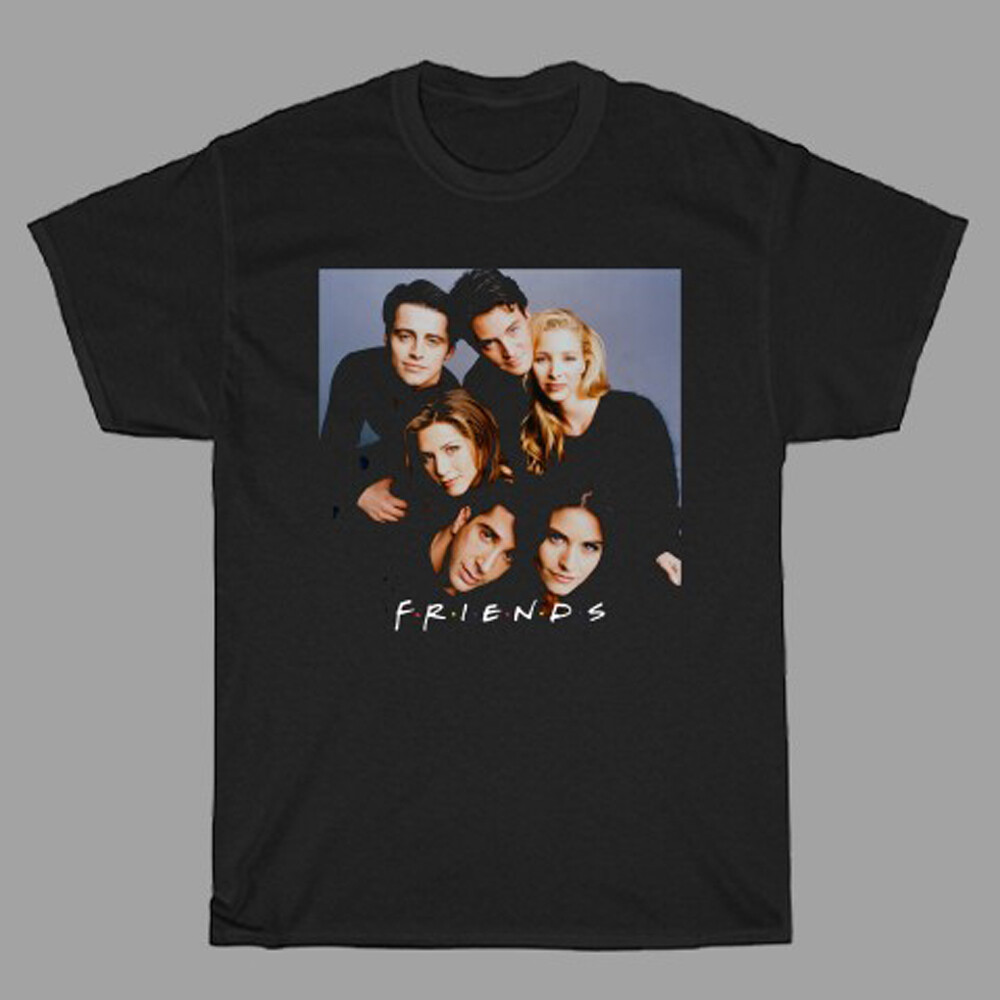 FRIENDS TV Show Men’s Black T-Shirt Size S to 5XL