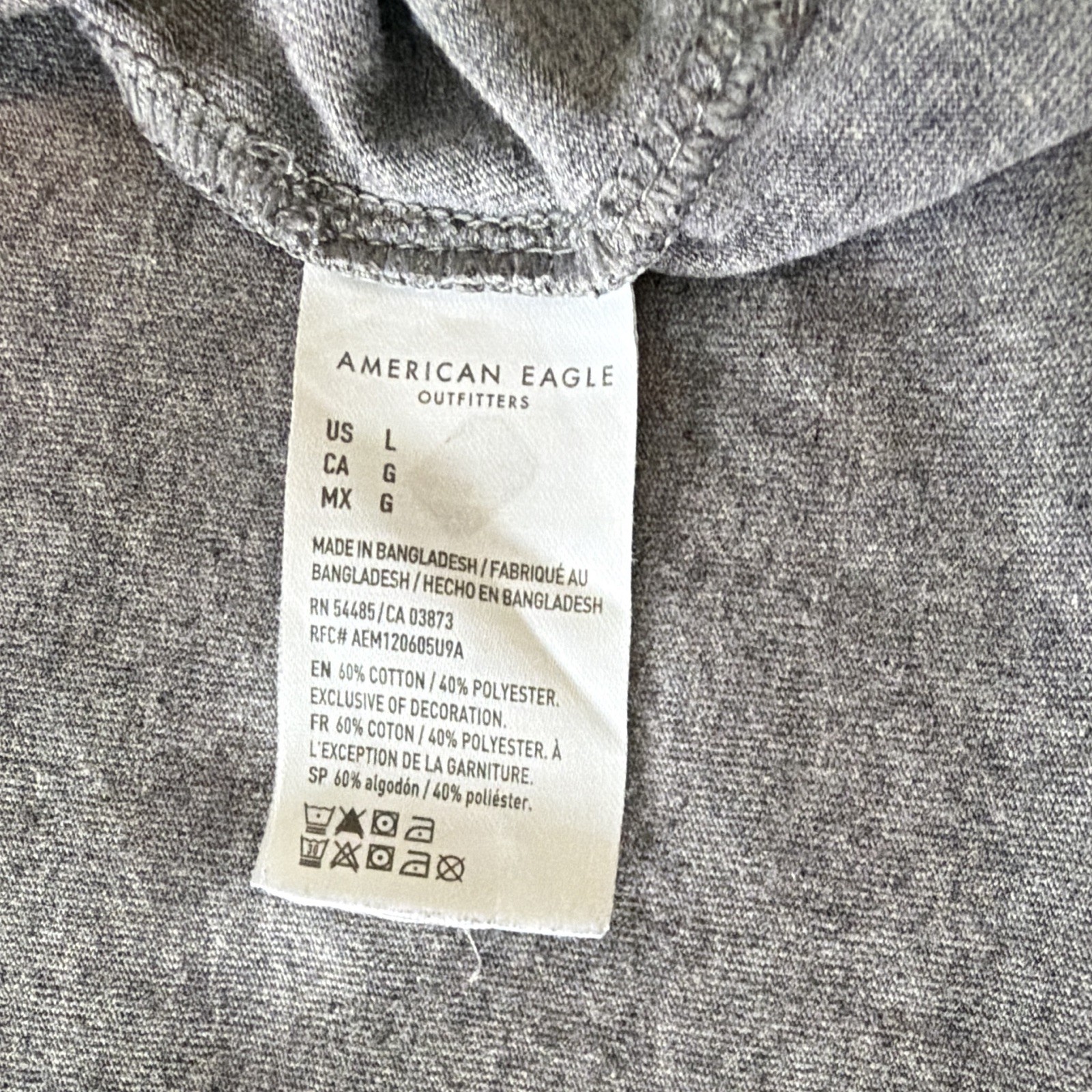 American Eagle Super Soft Men’s Standard Fit Logo Crew Neck Tee Lot 3 Size L