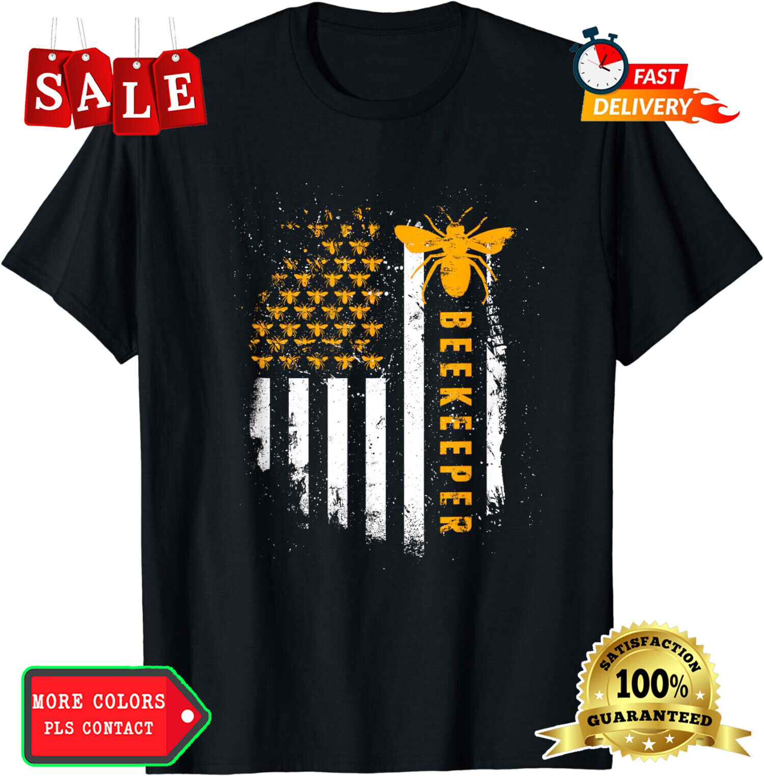 Honey Bee beekeeping hive Beekeeper T-Shirt S-3XL