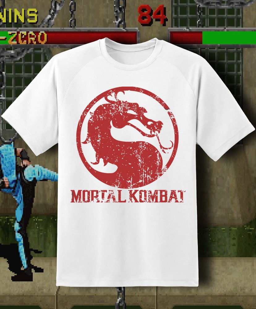 Mortal Kombat Classic Logo Shirt Adult & Youth sizes up to 6XL Fast Ship!!